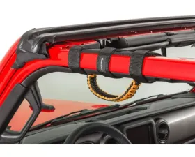 Quadratec Paracord Front Grab Handle Pair Orange for Jeep 1997-2021